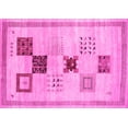thumbnail image 1 of Ahgly Company Indoor Rectangle Abstract Pink Contemporary Area Rugs, 2' x 3', 1 of 4