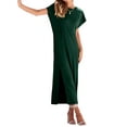 thumbnail image 6 of Coduop Women Maxi Dress Batwing Sleeve Long Dress Loose Side Slit Long Beach Cover Up Sundress, 6 of 8
