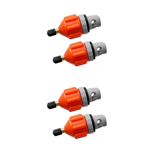 Speravity Paquete de 2 adaptadores de bomba de SUP inflables con válvula de aire, juegos portátiles de goma de cobre, convertidor de adaptadores, barcos, Naranja 2piezas Speravity CBP214679
