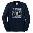 thumbnail image 2 of Straight Outta San Diego SD Fan | Fantasy Baseball Fans | Mens Sports Long Sleeve T-Shirt, Navy, 3XL, 2 of 4