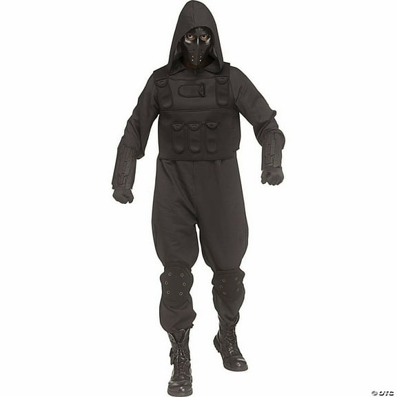 Morris Costumes FW134004 War Core Fighter Hooded Jumpsuit Costume for Adults - One Size