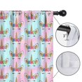 thumbnail image 4 of Blackout Kids Curtains,Pink Cartoon Unicorn Horn Flower Pattern Childrens Insulated Curtains Set Of 2,Bedroom Essentials,Toddler Room Decor 42"x63", 4 of 5