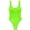 Fluorescent green, variant on Women Thong 2022 Sexy One Piece Swimsuit Solid Swimwear Female Backless Monokini Bodysuit Bathing Suit Swimming Suit