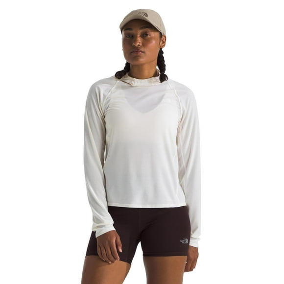 Sudadera con capucha THE NORTH FACE Adventure Sun para mujer, color blanco Dune, talla L
