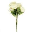 thumbnail image 3 of BalsaCircle 2 Bushes Ivory 17 in Large Artificial Flowers Premium Silk Roses Bouquets Party Events Decorations, 3 of 8