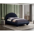 thumbnail image 2 of Meridian Furniture Madrid Navy Velvet Queen Bed, 2 of 8