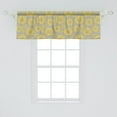 thumbnail image 2 of Ambesonne Floral Window Valance, Doodle Yellow Petals, 54" X 18", Multicolor, 2 of 3