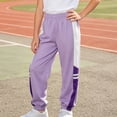 thumbnail image 2 of PIWHJQK Boys Girls Long Pants Workout Sweatpants Kids Color Jogger Pants Casual Sporty Elastic Waist Lightweight Long Pants, 2 of 8