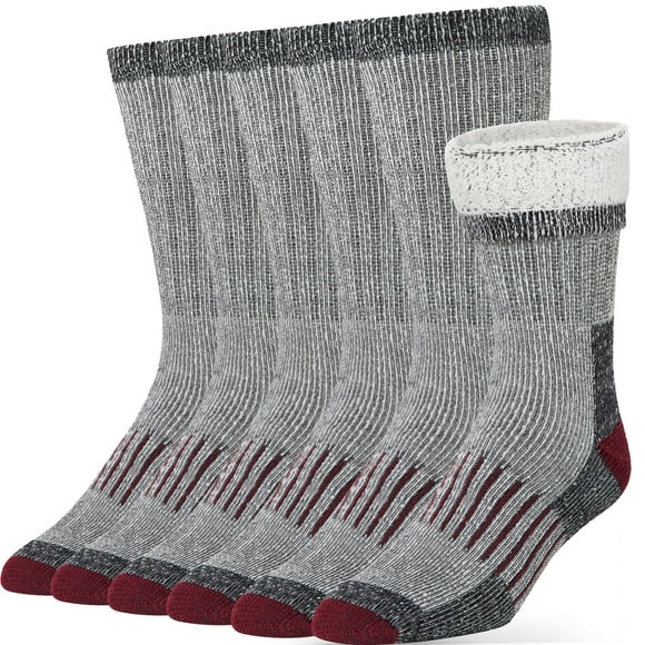Calcetines cálidos de lana térmica Alvada que absorben la humedad Charcoal SM