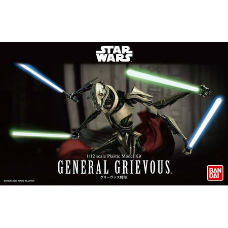 Bandai Hobby Star Wars General Grievous 1/12 Scale Action Figure Model