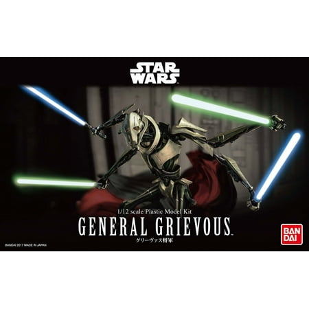 - Bandai Hobby Star Wars General Grievous 1/12 Scale Action Figure Model Kit