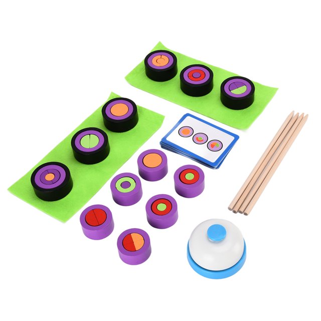 Bloques de construcción de madera, bloques de construcción de sushi Bloques de construcción de sushi de madera Bloques de construcción para niños Artesanía superior