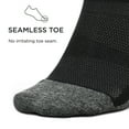 thumbnail image 4 of Feetures Elite Light Cushion Mini Crew Sock - Sport Sock with Targeted Compression - Dark Gray, M (1 Pair), 4 of 6