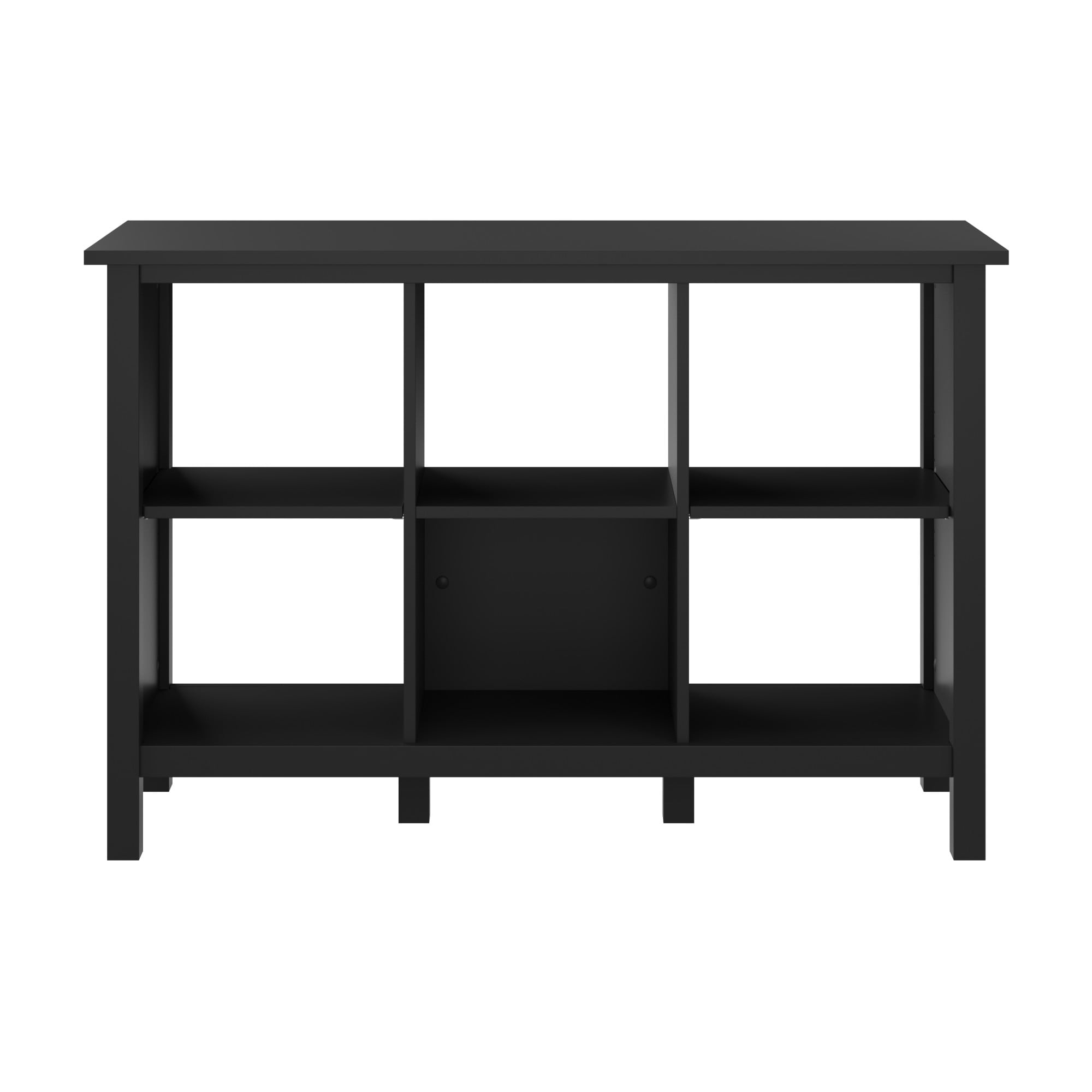 Broadview 6 Cube Organizer in Classic Black - Engineered Wood