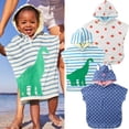thumbnail image 2 of Baby Hooded Bath Towel Poncho Swim Pool Beach Wear Kids Bathrobe Cartoon Towel, 2 of 4