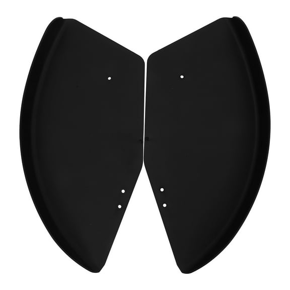 Raindrops Black Wheelchair Side Guards for Wind Made of Durable ABS Material 1 Pair