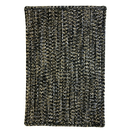 4 X 6 Rugs Capel Rugs Team Spirit 0301 Vertical Stripe Rectangle Braided Rug - Black Gold - 4' x 6' ()