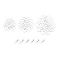 thumbnail image 1 of Soporte para arreglos florales, rejilla floral redonda, suministros, inserto floral, tapa de acero inoxidable 4 5 6 pulgadas 1 pieza, 1 of 9