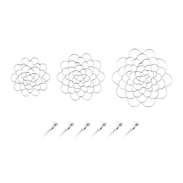 Soporte para arreglos florales, rejilla floral redonda, suministros, inserto floral, tapa de acero inoxidable 4 5 6 pulgadas 1 pieza