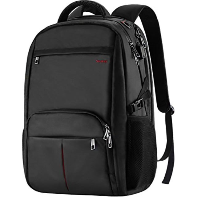 Rivacase 15.6 Inch Travel Laptop Tablet Backpack Black Unisex Anti Theft Business Back Pack for Men or Women Water Resistant College School Bag Daypack