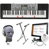 Casio Inc. LK175 PPK 61-Key Lighted Key Premium Keyboard Pack with Headphones, Power Supply, Stand, and eMedia Instruction