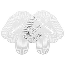 Raindrops 2pcs Metal Wind Spinner Outdoor Hanging Wind Spinner for Yard Outdoor Wind Spinner Garden Craft Outdoor Yard Metal Wind Spinner