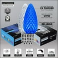 thumbnail image 5 of OptiCore C9 Blue and White Christmas Lights (Cool White), LED String Lights with Shatterproof Christmas Bulbs, 50 Lights, 50ft, 5 of 7