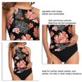 thumbnail image 4 of Traje de baño para Mujer Correas de Cuello Regulables Talle Alto Estilo Casual Trajes de baño Divididos cómodos y Elegantes para Fiestas en la Playa Tipo 9 XXL, 4 of 5