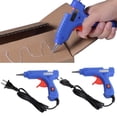 thumbnail image 2 of Pistolas de pegamento con varillas Pistolas de pegamento de fusión en caliente de 20 W para manualidades artísticas 110-240 V Adecuadas para pegar modelos de juguetes (azul), 2 of 5