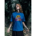 thumbnail image 2 of Spooky Vibes. Retro Pumpkin T-Shirt Women -Image by Shutterstock, Female Medium, 2 of 4