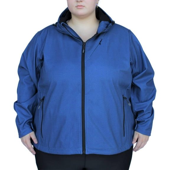 Snow Country Outerwear Women's Plus Size Micro Fleece Soft Shell Jacket Coat 1X-6X