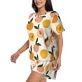 thumbnail image 2 of Picia Peach1 Pajamas Sets for Women Soft Short-Sleeved Pjs with Lounge Shorts Two Piece Sleepwear-Large, 2 of 9