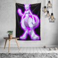 thumbnail image 2 of Mewtwo Tapestry Aesthetic Wall Hanging for Living Room Bedroom Art Tapestries Poster Blanket College Dorm Home Decor 90x60 Inch, 2 of 8