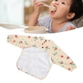 thumbnail image 4 of Babero De Manga Impermeable Con Prueba De Desorden, Manga Larga Completa PU Suave Para 6-12 Meses Impresión De Frutas Para Bebés Pequeños, Adecuado Para Comidas De Viaje Para, 4 of 7