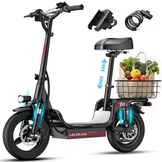Gyroor Electric Scooter for Adults & Teens with Seat, 450W Motor
