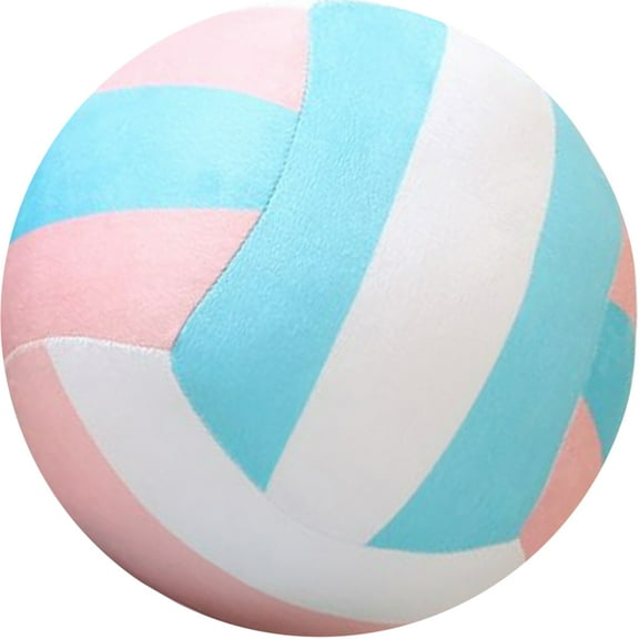 FONDOTIN 1Pack Plush Pillow for Volleyball Fans Round Shape 5.5in Diameter