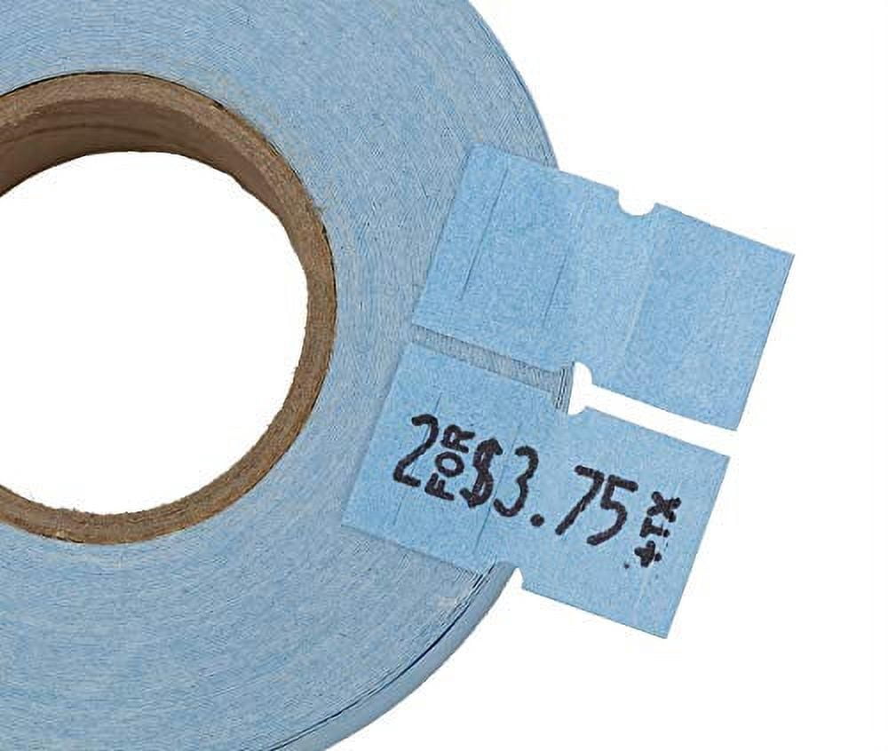 Perco 1 Line Blue Labels - 1 Sleeve, 8,000 Blank Pricing Labels for Perco 1 Line Price and Date Guns