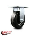 thumbnail image 2 of 6 Inch Heavy Duty Top Plate Phenolic Rigid Caster with Roller Bearing SCC, 2 of 2