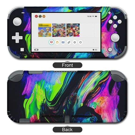 POBUDS Switch Skin | Sticker Wrap Vinyl Decal | Set Compatible with Nintendo Switch ( Switch Lite, Liquid Marbling Paint Background)