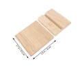 thumbnail image 1 of WEUVEB 1 Set Khaki Rectangular Bamboo Engraving Plates Blank for Business Owners, 1 of 8
