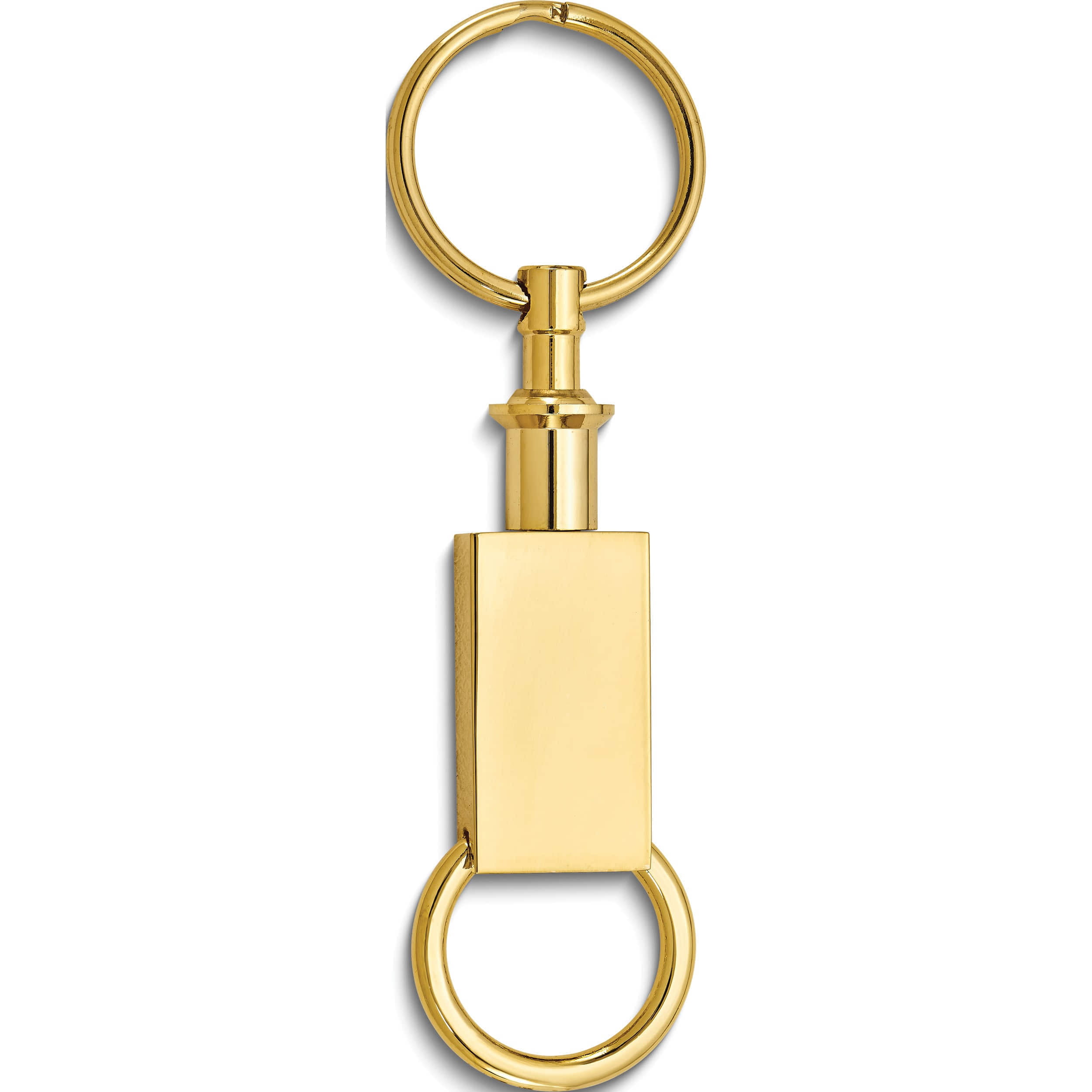 Fashion Gold-Tone Valet Key Ring (0.5 X 4) Made In China gm4934