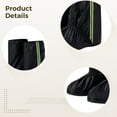 thumbnail image 3 of Pair of Oxford Cloth Tall Waterproof Shoe Covers, 17.7 in / 45 cm High, Black Rain Shoe Covers for Outdoor Use, Anti-Slip, Wear-Resistant, Reusable, Sand-Proof, Size L, 3 of 5