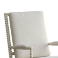 thumbnail image 2 of Benzara Wooden Rocking Chair with Fabric Upholstered Cushions, White-Color:White, 2 of 5