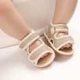 thumbnail image 2 of Baby Girls Boys Sparkly Bowknot Sandals Premium Soft Anti-Slip Rubber Sole Infant Summer Outdoor Shoes Toddler First Walkers, 2 of 6