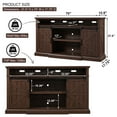 thumbnail image 4 of SinCiDo Living Room Furniture Sets of 3, 75 inch TV Stand, Lift Top Coffee Table, End Table with Charging Station, Farmhouse Decor, 4 of 7