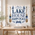 thumbnail image 5 of Lake House Happy Place Silhouette With Dock and Paddles, Serene Rustic for Nature Lovers, Rustic Cabin Wall Art Decor, Housewarming Gift Tapestry Wall Hanging for Bedroom and Living Room, 5 of 7