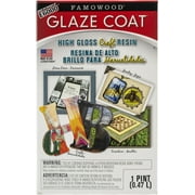 Eclectic Famowood Epoxy Resin Glaze Coat, Pour on Finish, Clear, 5052060, 1 Pint