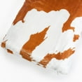 thumbnail image 3 of Everything Comfy Cow Print Decorative Throw Blanket, 30" X 40", Tan/White, 3 of 8