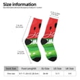thumbnail image 2 of Pofeuu Watermelon Hello Summer Print Crew Socks, Adult Running Hiking Socks for Youth and Adult, 2 of 6
