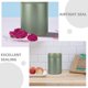 thumbnail image 3 of botes de almacenamiento de alimentos: recipientes metálicos con tapas herméticas para té suelto y granos de café Botes de hojalata para bolsitas de té Verde, 3 of 7
